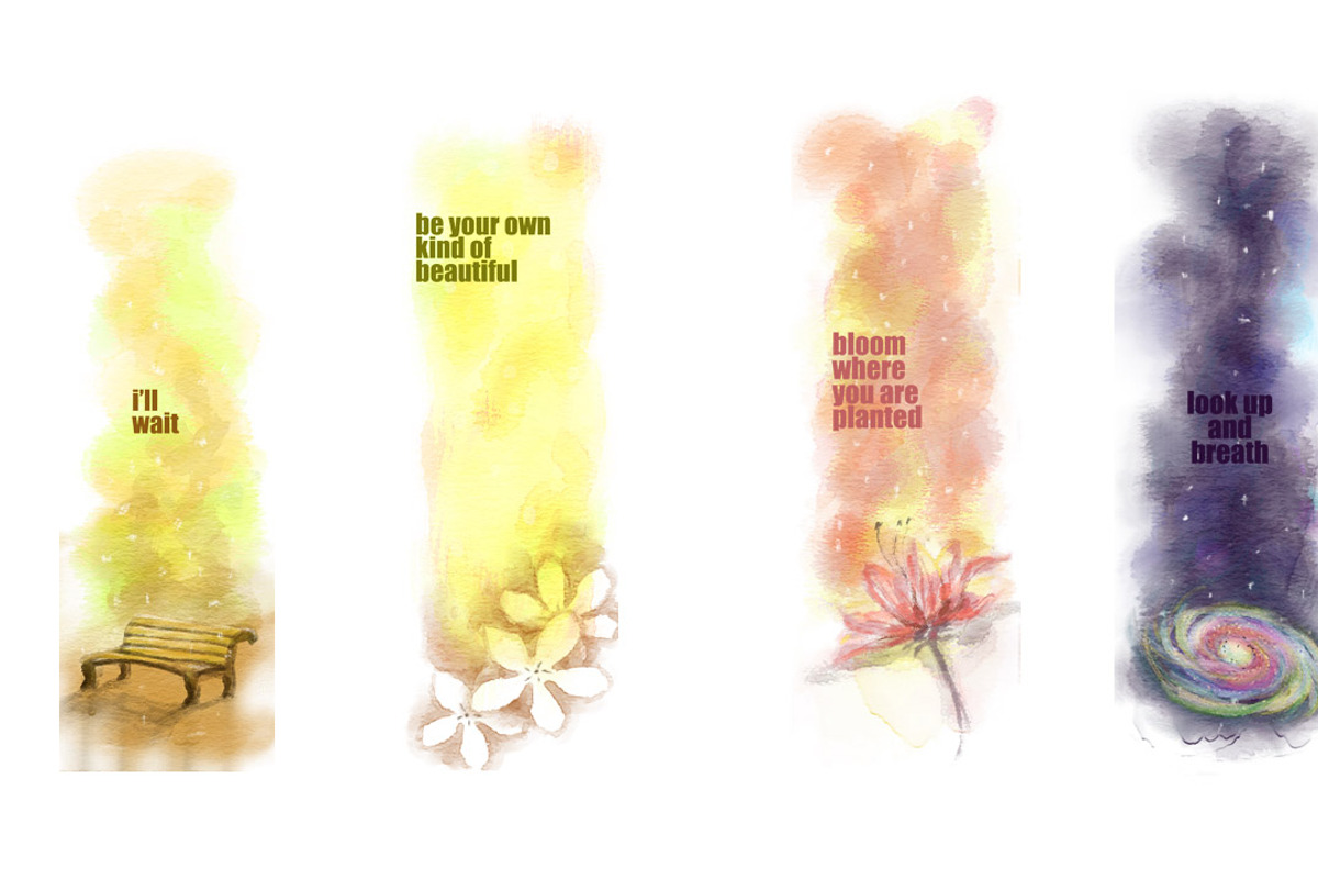 REALISTIC WATERCOLOR BOOKMARK BUNDLE, an Illustration by Natsuhisui (Photo 4 of 4)