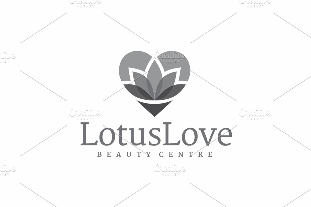 Lotus Love Floral Heart Spa Logo, a Branding & Logo Template by yopie (Photo 3 of 4)