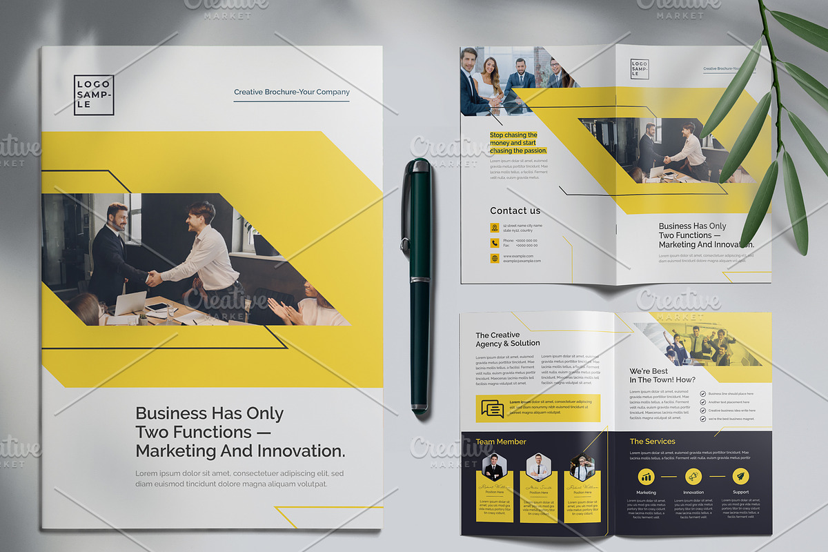 Corporate Bifold Brochure Template, a Brochure Template by Cristal Pioneer (Photo 1 of 4)