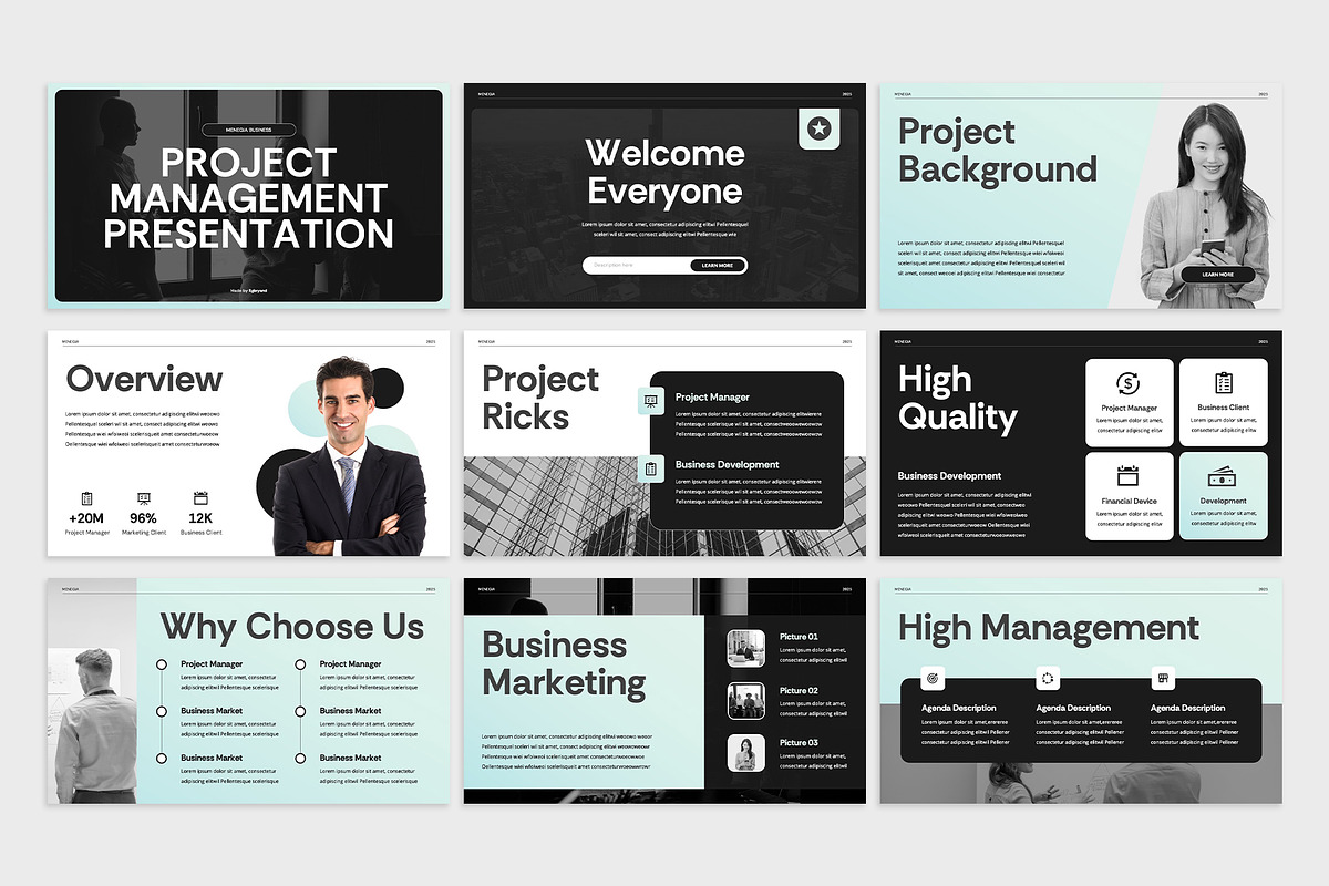 MENEGIA - Project Management PPT, a Presentation Template by rgbryand (Photo 2 of 7)