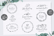 Poppit & Finch Fonts & Illustrations, a Script Font by Nicky Laatz (Thumbnail 2 of 14)
