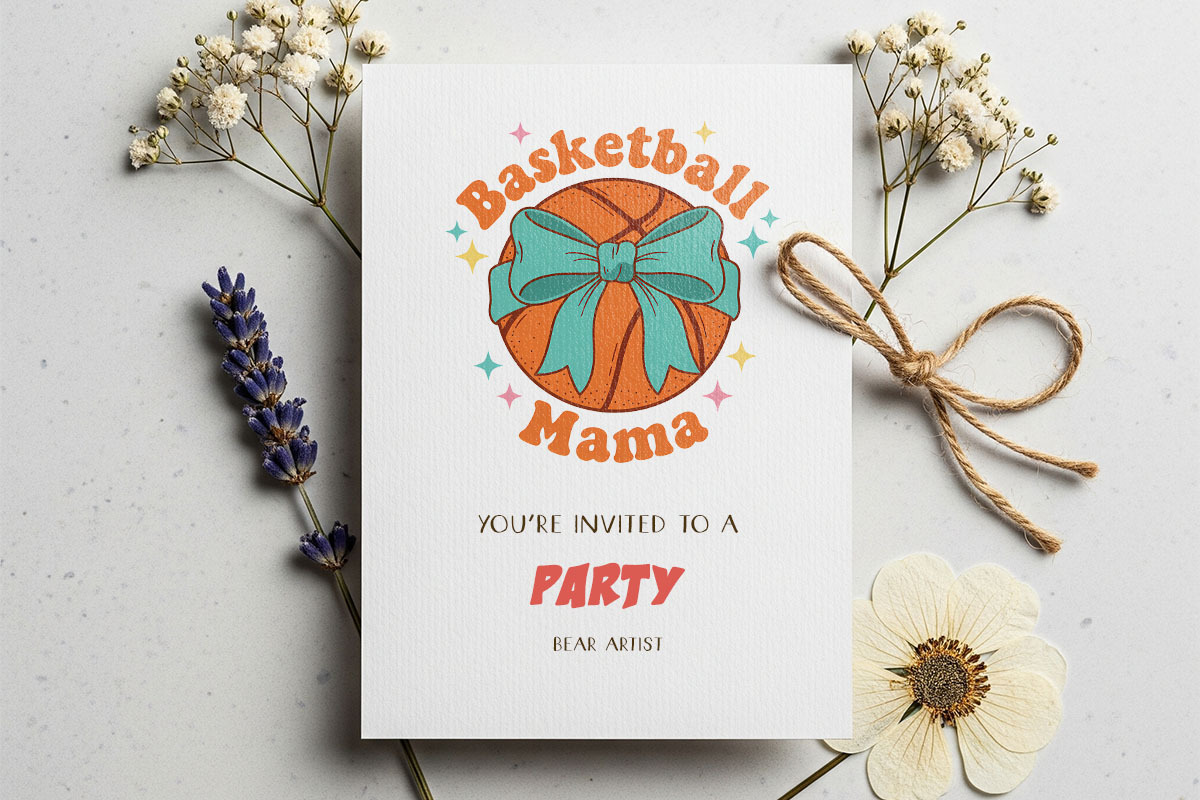 Cute Basketball Mom & Game Day, a Sport Illustration by GlitterCraft (Photo 41 of 101)