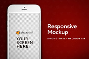 Responsive Mockup, an iPhone Mockup by Pizza Pixel (Thumbnail 2 of 4)
