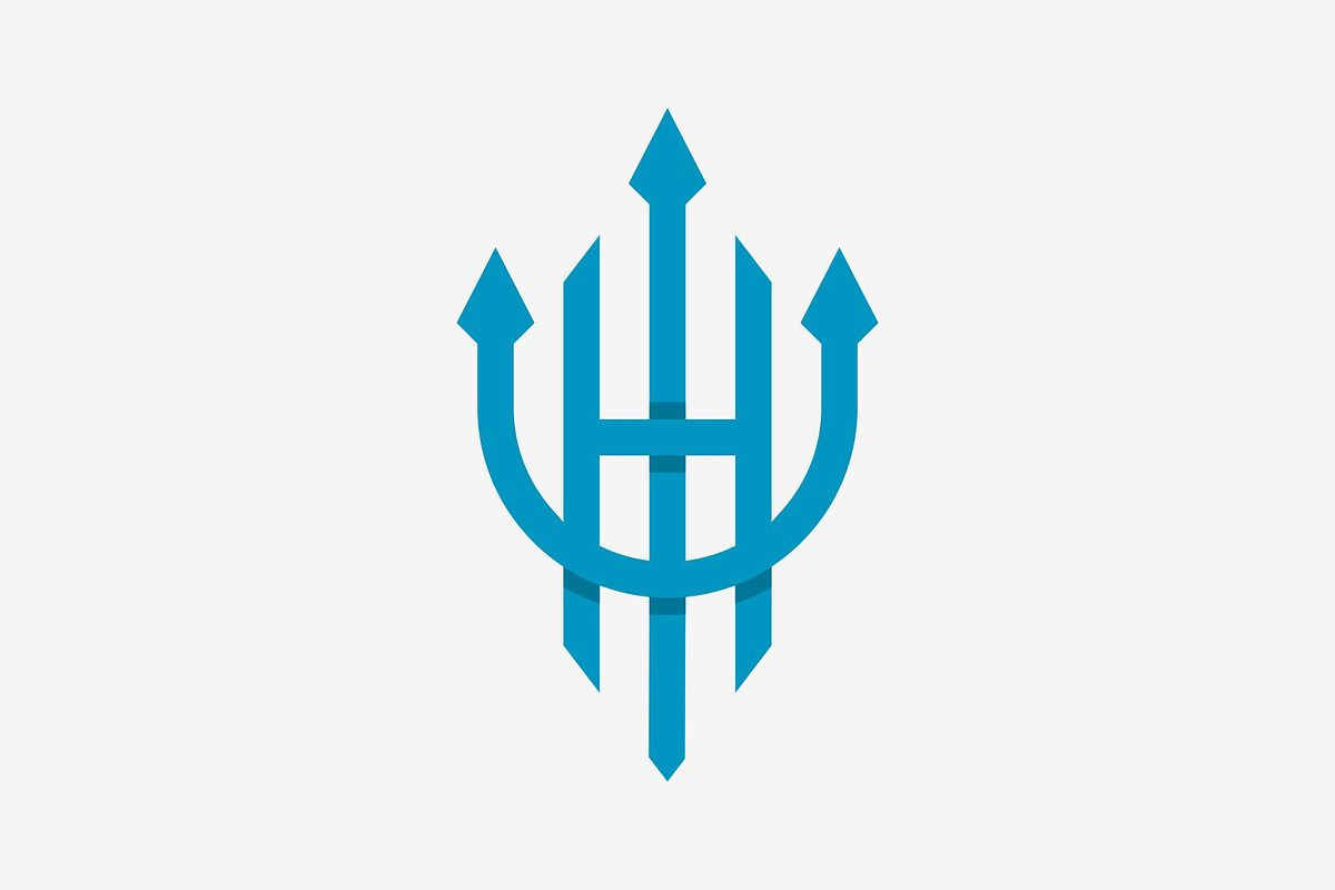 Letter H Trident Logo, a Branding & Logo Template by Buqancreative (Photo 1 of 4)