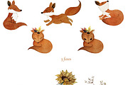 Watercolor Foxes, an Illustration by Pretty light (Thumbnail 2 of 5)
