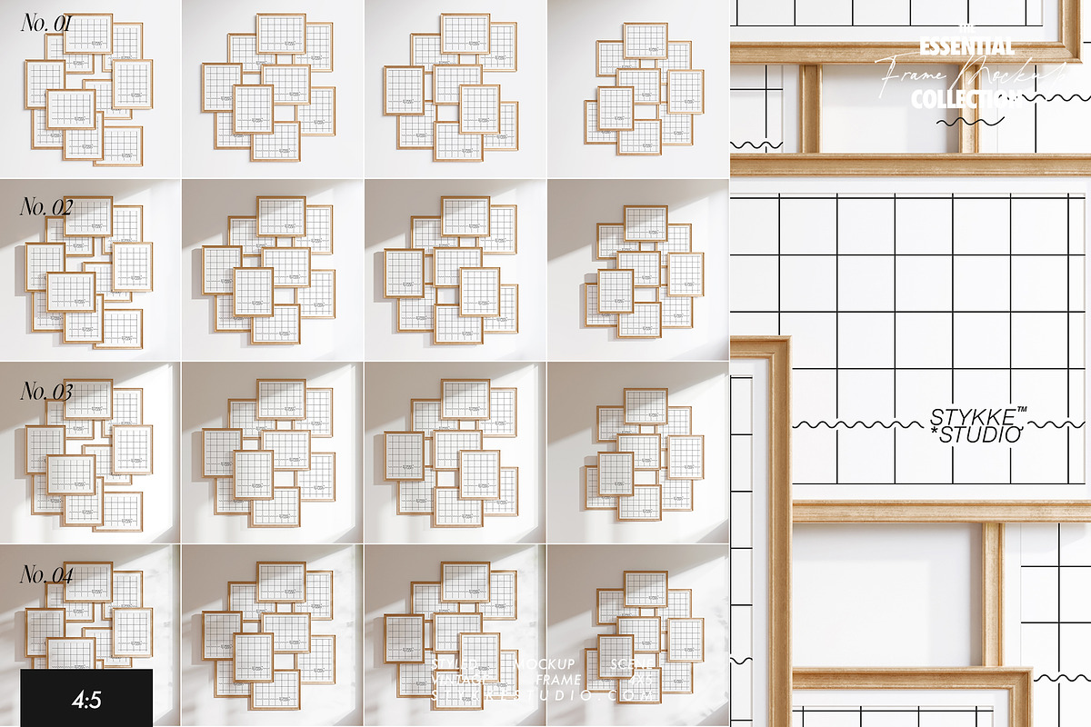 VINTAGE FRAME MOCKUP | 4:5, a Household Mockup by Stykke Studio (Photo 23 of 23)