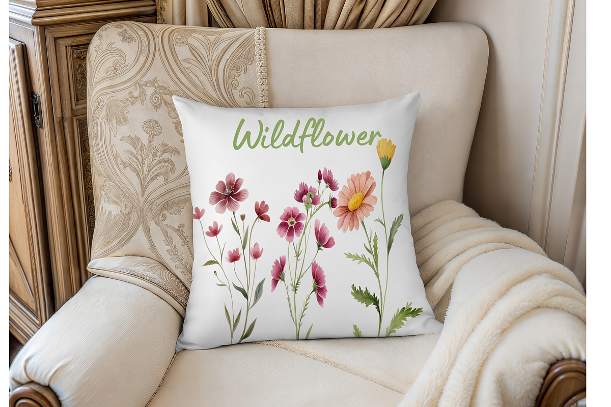 Watercolor Wildflower Clipart Bundle, an Illustration by MockupWizard (Photo 4 of 4)
