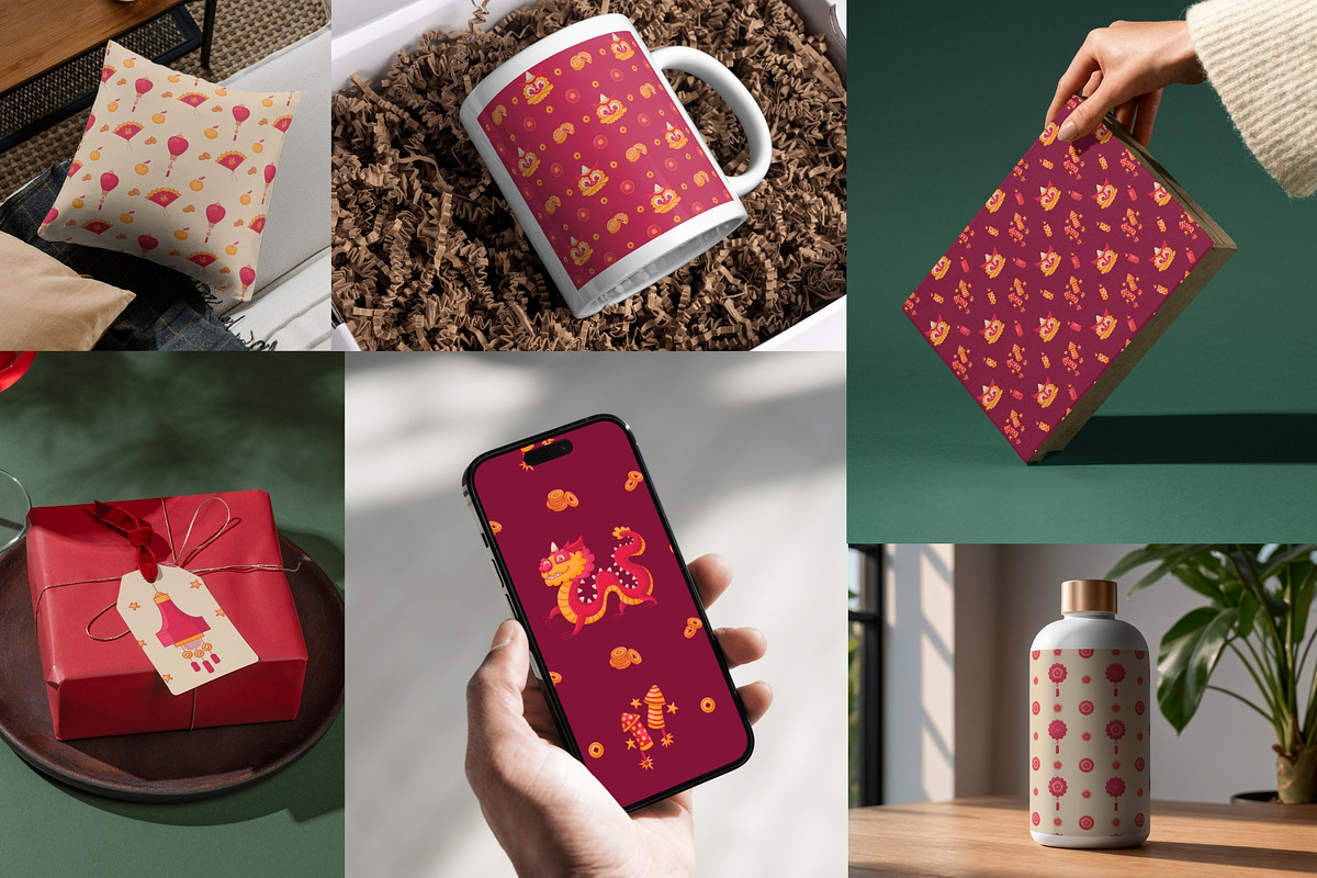 Lunar New Year Bundle, an Object Graphic by barsrsind (Photo 2 of 7)
