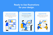 Workplace Illustrations Art Set, a Work Illustration by Vectors Market (Thumbnail 2 of 9)