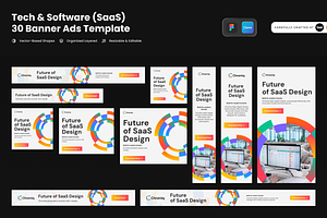 Tech & Software Web Ads Banners, a HTML Template by SLAB! Design