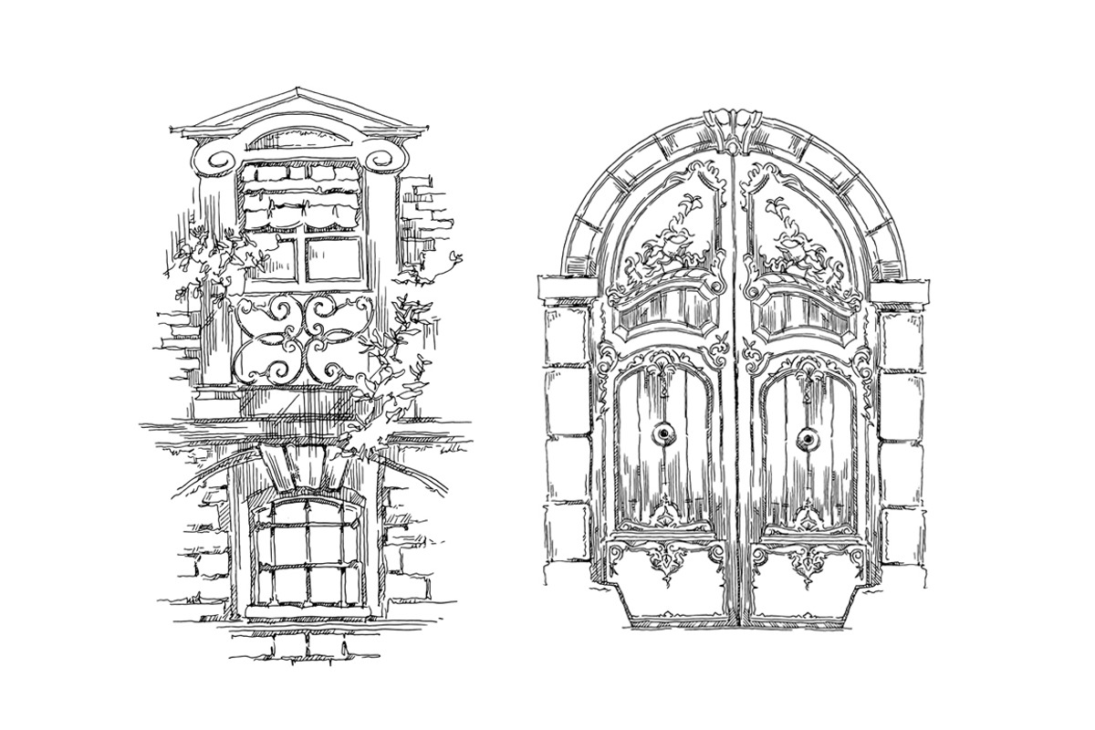 Set of Old Street landscapes, a Texture Illustration by Penndpaper (Photo 2 of 5)