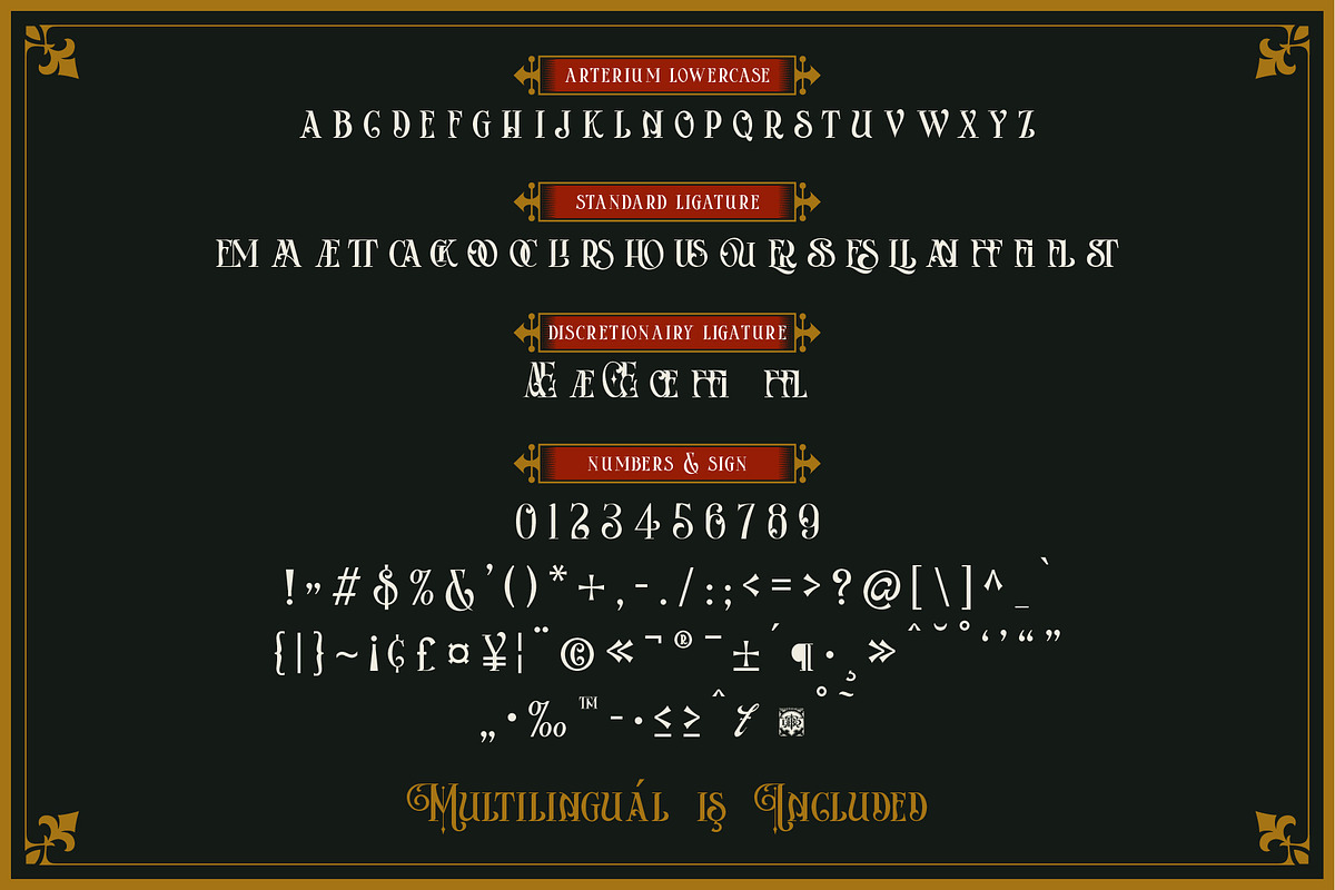 Arterium, a Serif Font by Burntilldead (Photo 5 of 12)