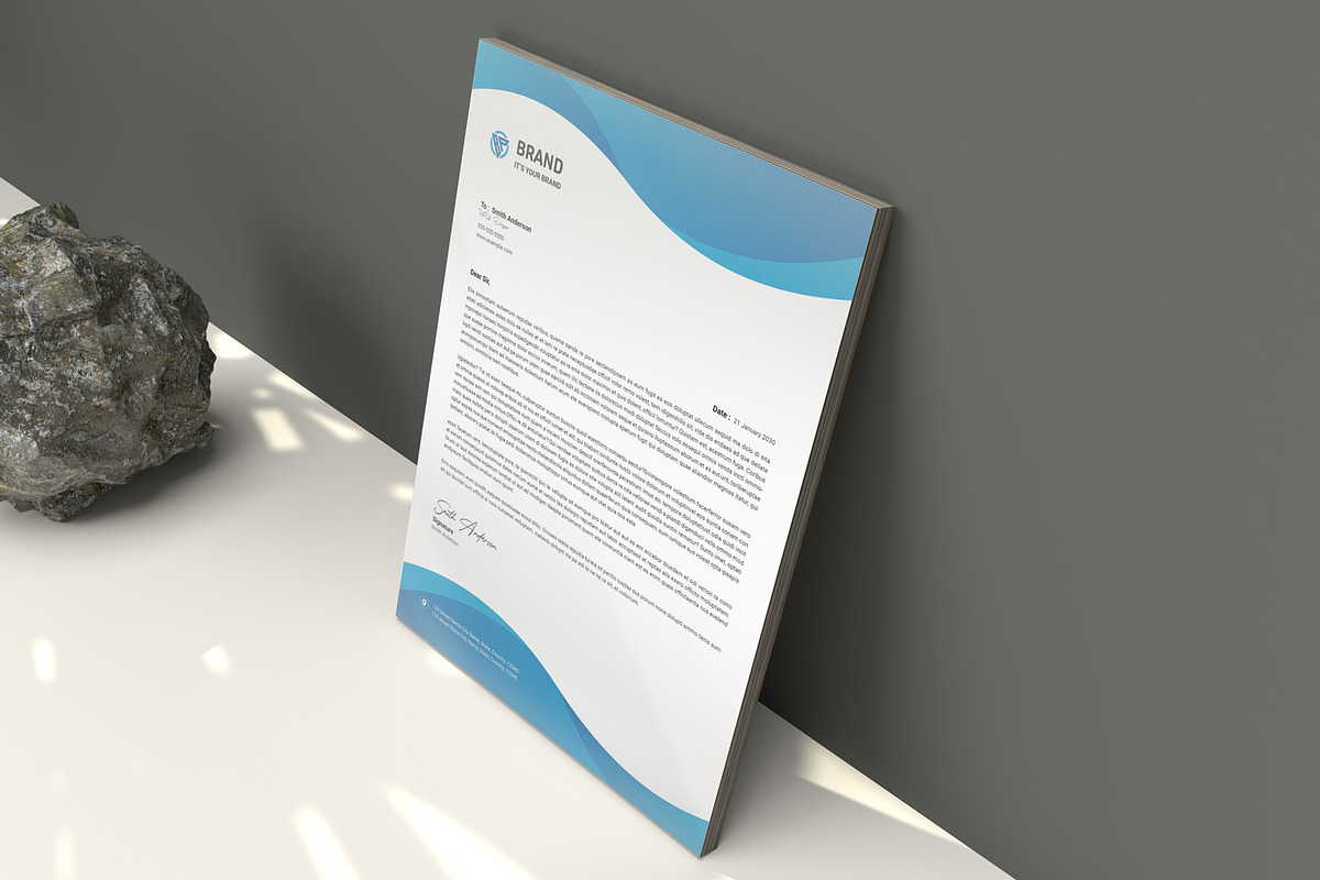 Minimalist Stationery Template, a Stationery Template by PixelStudio (Photo 4 of 4)