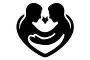 Couple Love Heart Silhouette, an Object Graphic by Gfx_Store (Thumbnail 7 of 16)