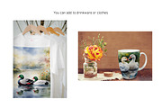 Watercolor Duck Pond Set 2, an Animal Illustration by Kat's Artful Creations (Thumbnail 3 of 9)