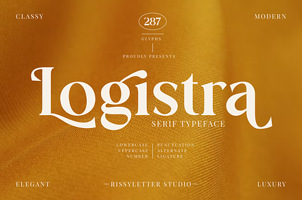 Logistra | Elegant Serif Font