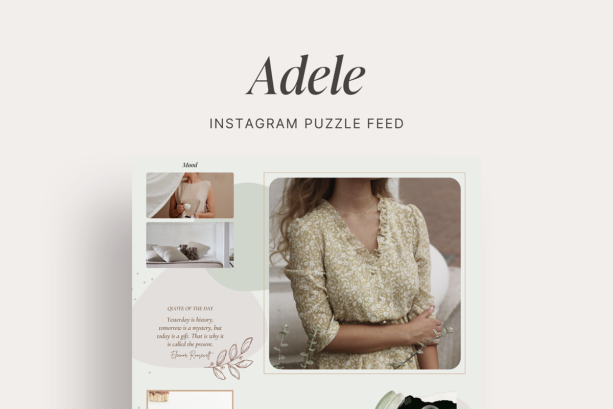 Canva Instagram Puzzle template, a Social Media Template by ...