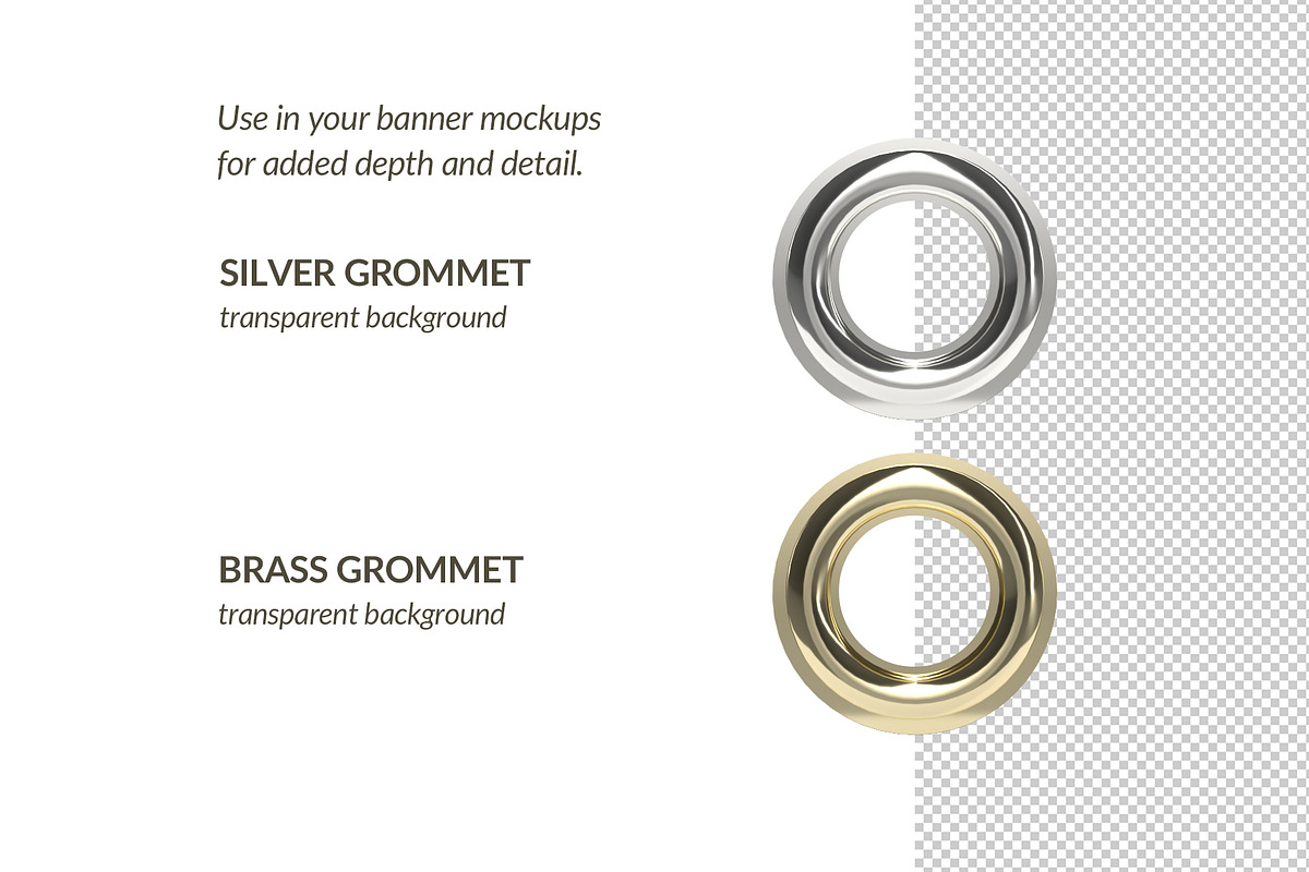 Grommets Mockup, an Object Graphic by IFBdesign (Photo 2 of 5)