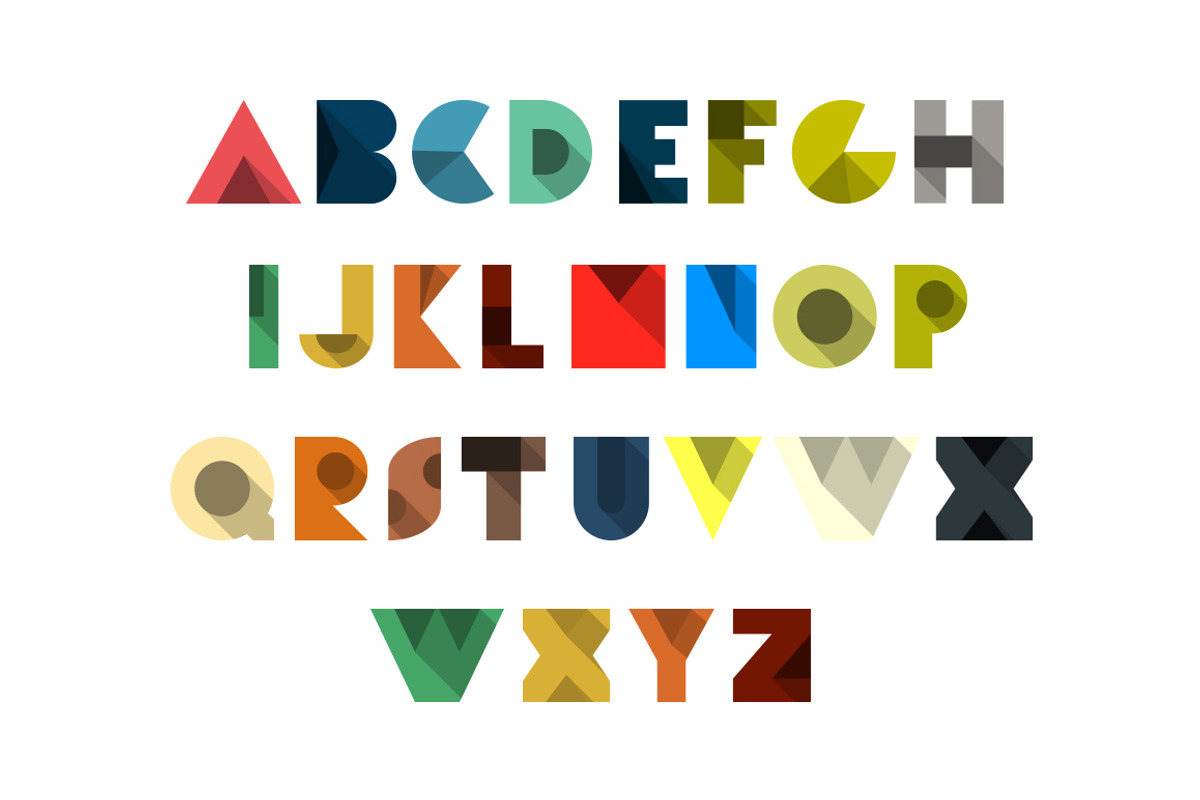 Flat Abstract Type, Alphabet, a Graphic by Lukino (Photo 2 of 2)