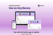 Asian Drama Tracker - Notion, an App Template by Ardent Workshop (Thumbnail 7 of 7)
