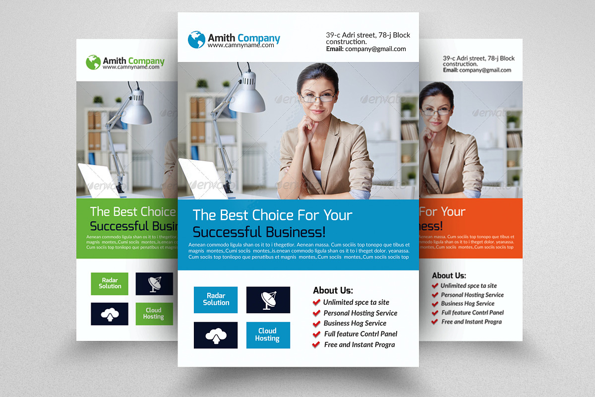 Business Flyer Psd Template, a Flyer Template by Psd Templates (Photo 1 of 3)