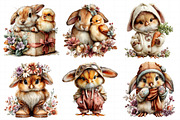 Easter Bunny Chick Clipart, an Illustration by Daily.Designs (Thumbnail 5 of 7)