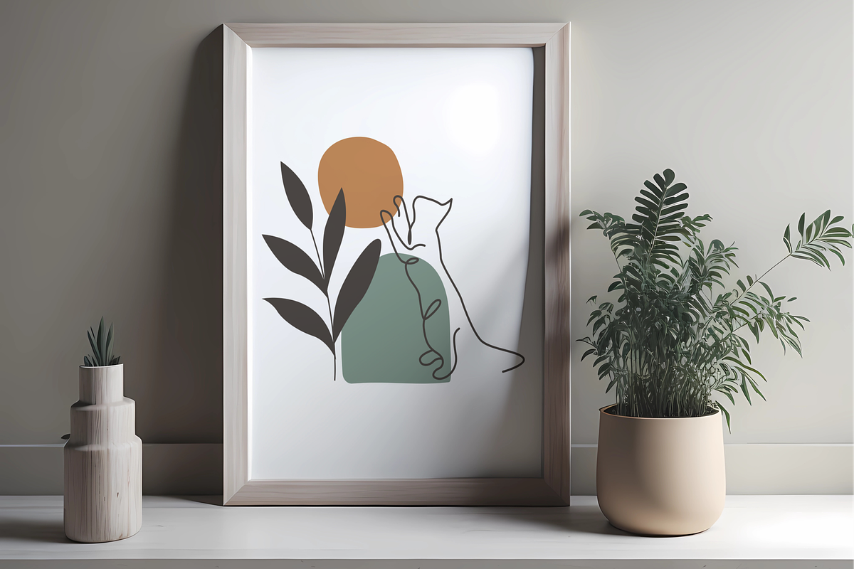 Boho Poster Mockup, Poster Art, a Print Template by Ali's Designs (Photo 3 of 3)