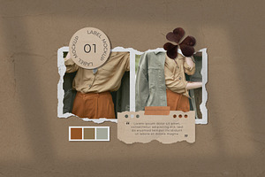 Vintage Moodboard Mockup Scene