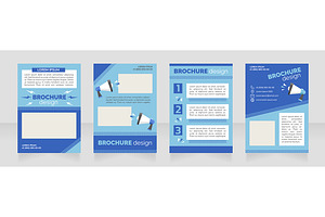 Promotional Campaign Blue Brochure