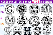 Split Monogram Letter SVG Bundle, an Object Graphic by D2PUTRI (Thumbnail 1 of 19)