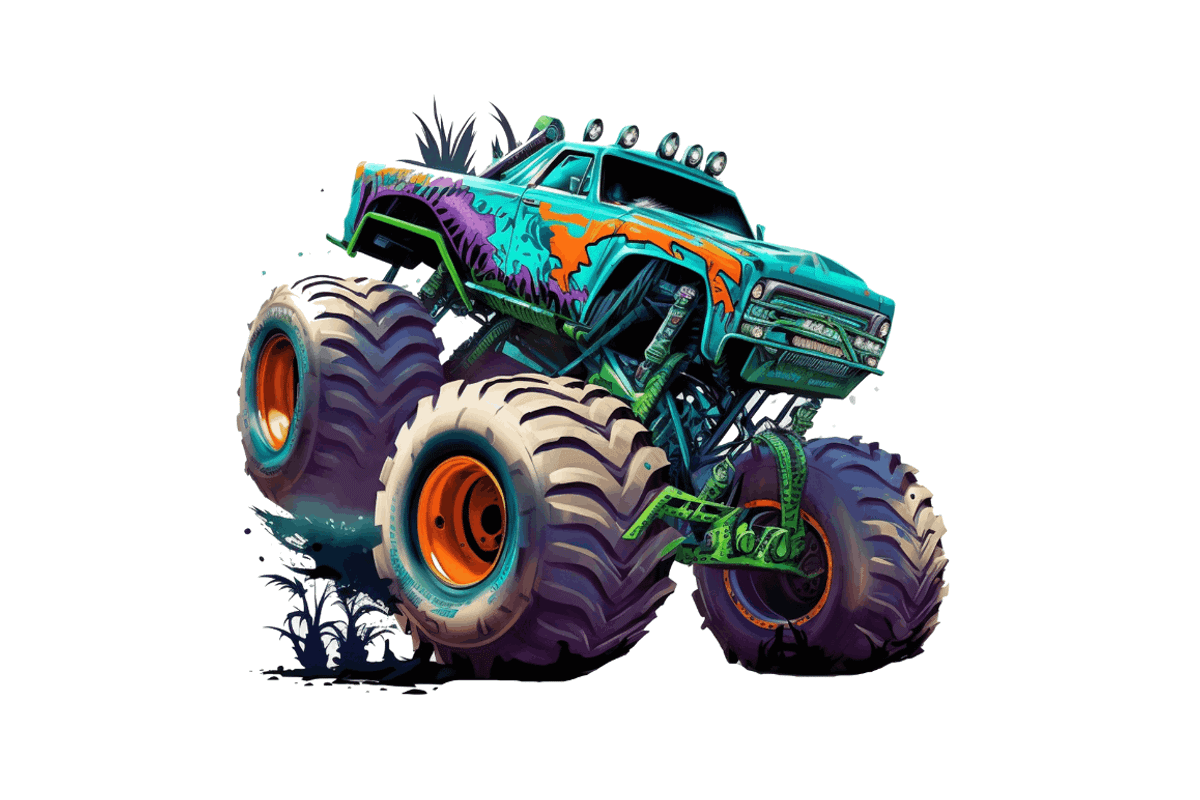Monster Truck Sublimation Clipart, an Object Graphic by Regulrcrative (Photo 5 of 7)