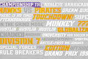 AZN Knuckles Varsity, a Slab Serif Font by AthayaDZN (Thumbnail 5 of 13)