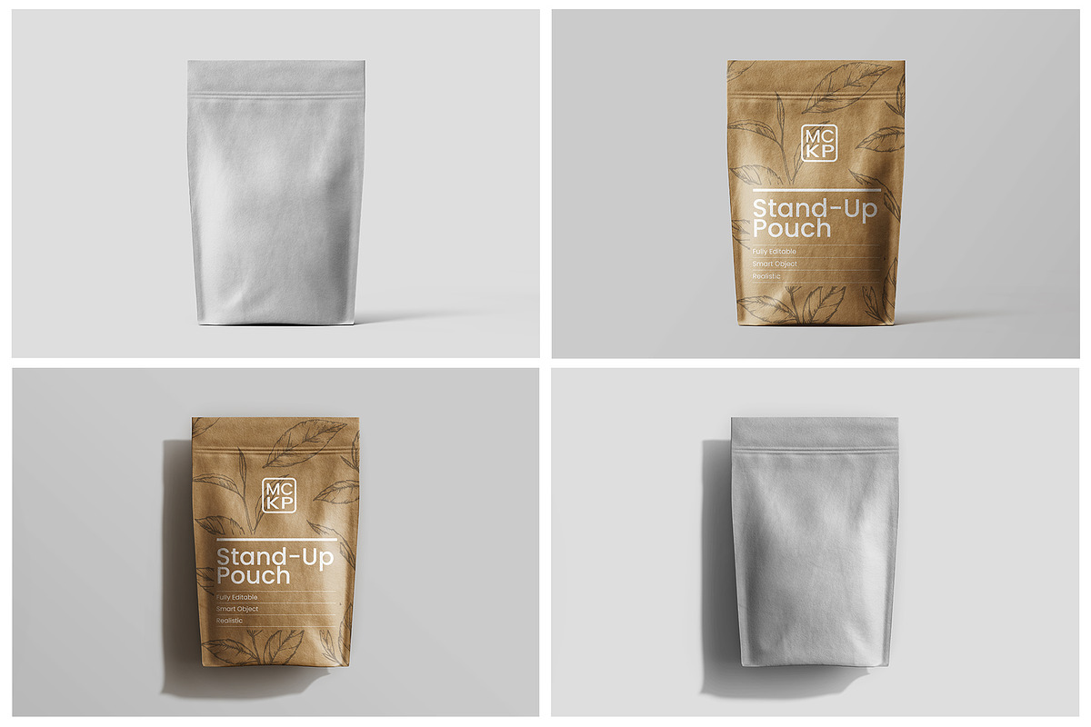 Kraft Pouch Packaging PSD Mockup Set, a Packaging Mockup by Remnand Studio (Photo 7 of 10)