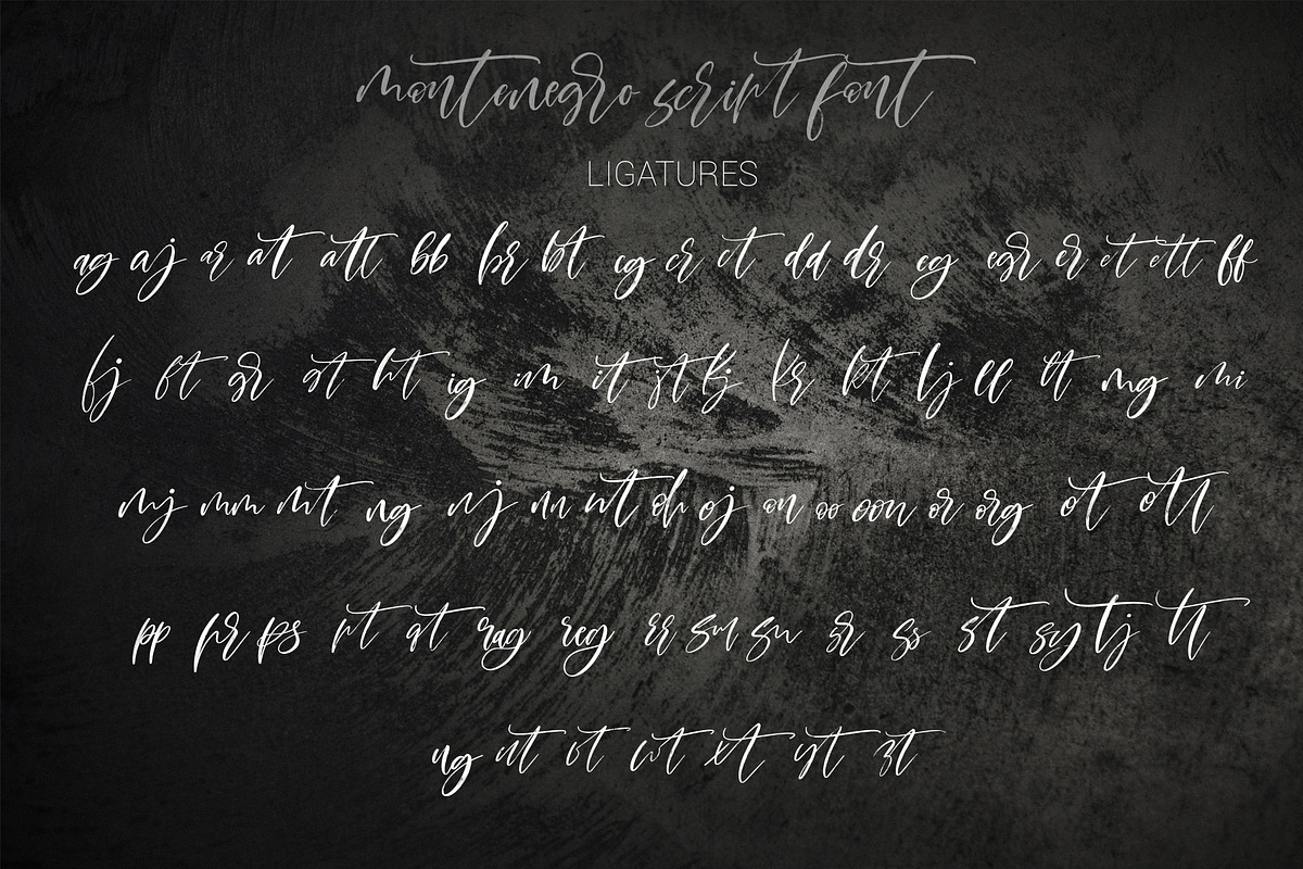 Montenegro.Textured script font, a Script Font by CallMeStasia (Photo 18 of 19)