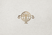 Minimalist World Law Firm Logo, a Branding & Logo Template by Luxury Logos (Thumbnail 4 of 4)