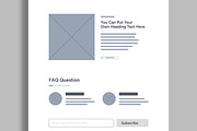 Architecture Landing Page Wireframe, a Wireframe Template by MightyDesign (Thumbnail 5 of 9)