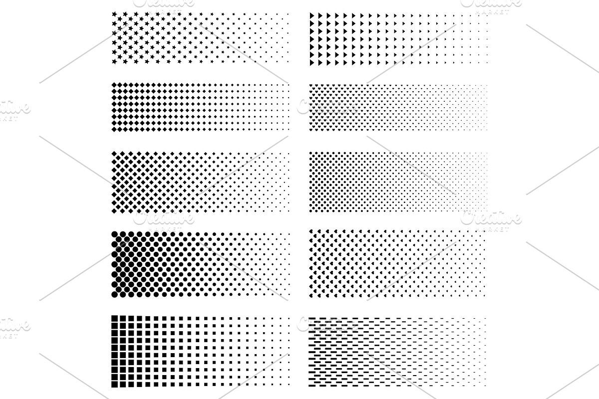 Dotted gradient set, a Decorative Illustration by Stock-Smart-Start