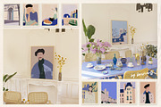 FRENCH MOODS - Art Prints Collection, a Background Graphic by lerinartstudio (Thumbnail 8 of 11)