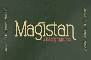 Magistan Modern Display Font, a Slab Serif Font by Storytype Studio