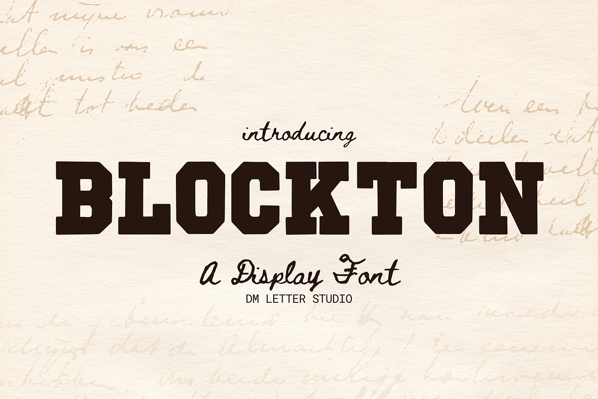 Blockton, a Slab Serif Font by Dm Studio (Photo 1 of 10)