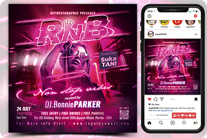 RnB Music Flyer, a Flyer Template by regalDRAW