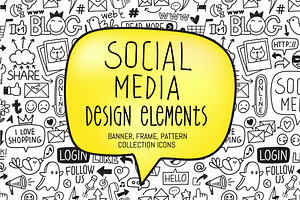 Social Media Illustration-Icon Pack, an Outline Icon by Pingebat