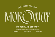 PRAK Moroway - Luxury Display Font