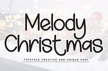 Melody Christmas | Script Font