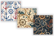 Nautical Anchor Rope Stripe Paper, a Pattern Graphic by FloridPrintables (Thumbnail 5 of 10)