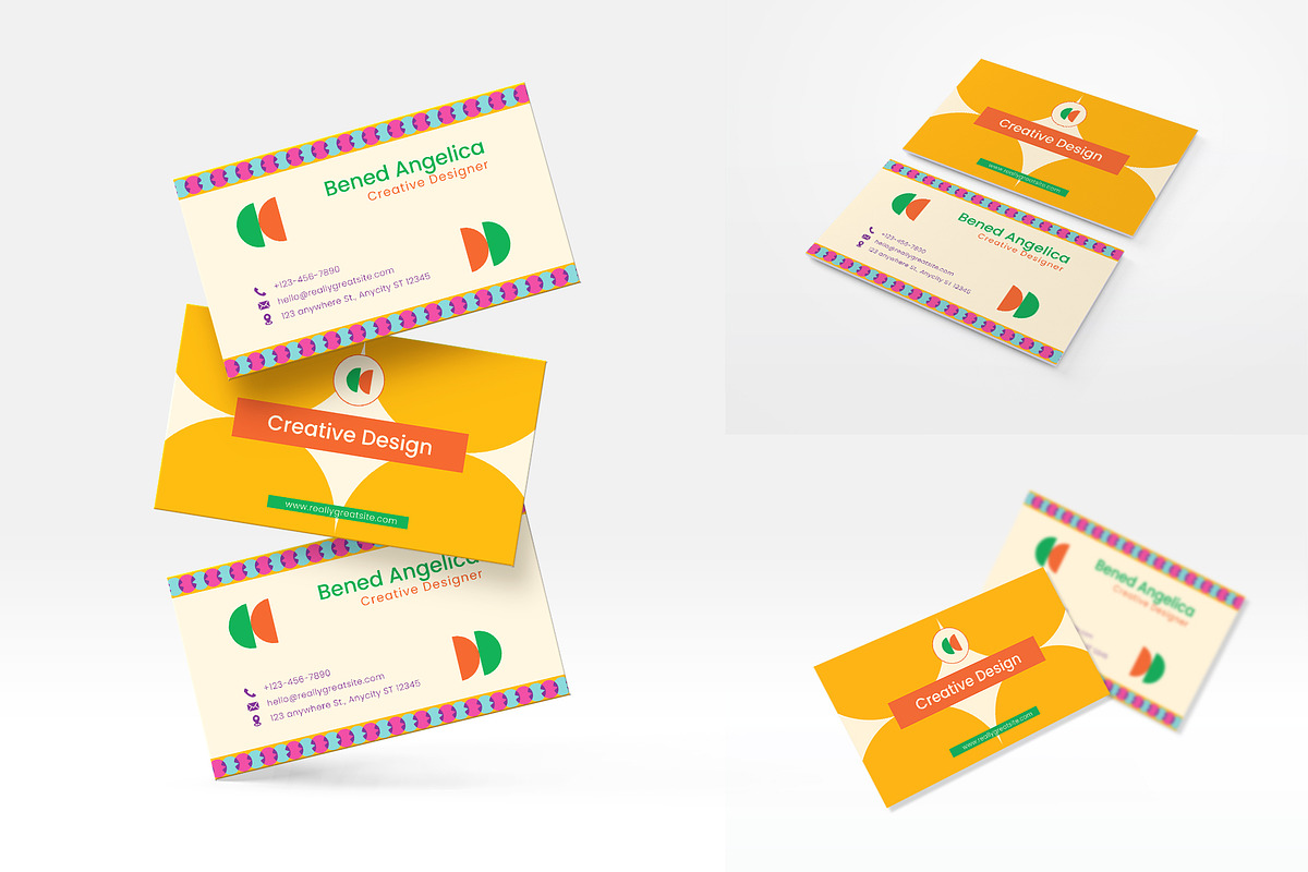 Retro Modern Business Card, a Business Card Template by Artnivora.Std