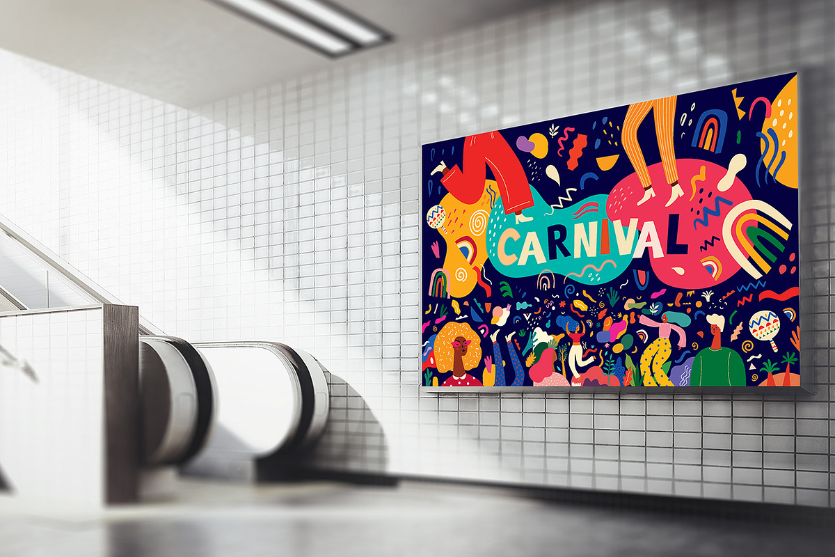 Carnival Holiday collection, a Decorative Illustration by MoleskoStudio (Photo 16 of 24)