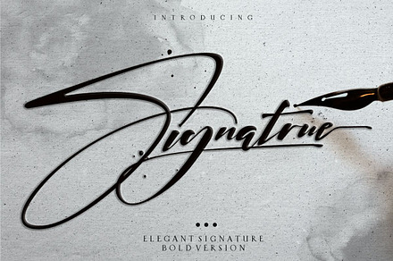 Signatrue Elegant Signature Taste, a Script Font by typeline studio