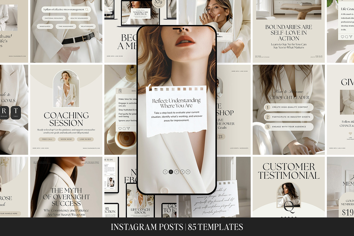 Life Coach Coaching Bundle Canva, a Presentation Template by Studio Loire (Photo 4 of 9)