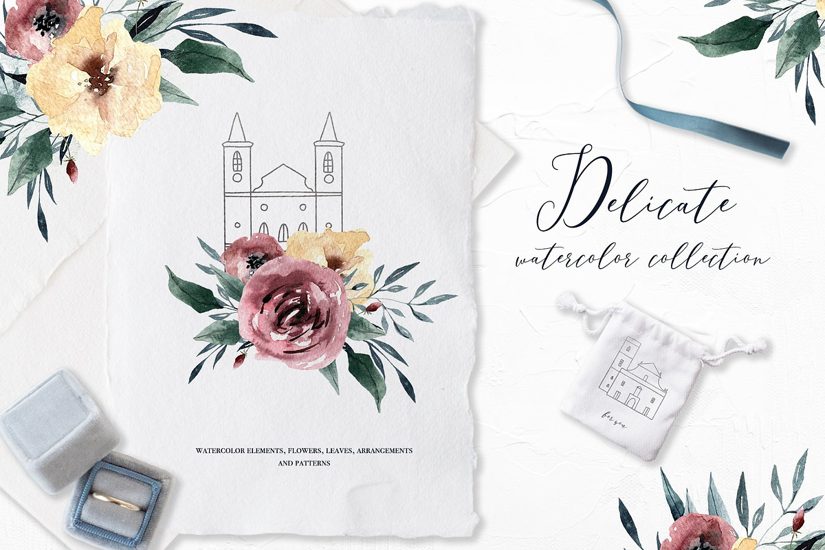 SALE WATERCOLOR BUNDLE 3000 ELEMENTS, an Animal Illustration